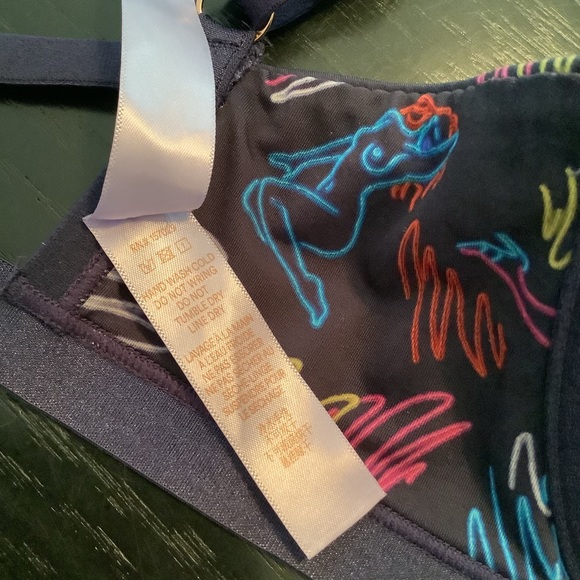 Savage x Fenty Neon Navy Chic Balconette Bra 34DDD - Picture 4 of 9